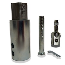 NighCo Jack & Drill - Drill to Trailer Jack Adapter - Fits Most 10k - 12k Trailer Jacks - with 1/4" Hex to 1/2" Square Drive Adapter (DTJ-01-SD)