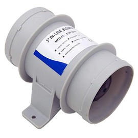 Inline Blower，3 Inch Bilge Blower 12V 4A Marine Bilge Blower 120CFM Air Blower Boat Cool Fan Marine Ventilation