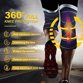Rodilleras Deportivas, Rodilleras de Soporte Rodillera Menisco y Ligamentos con Cinturones Antideslizantes Ajustables para Hombre Mujer Rodillera de C