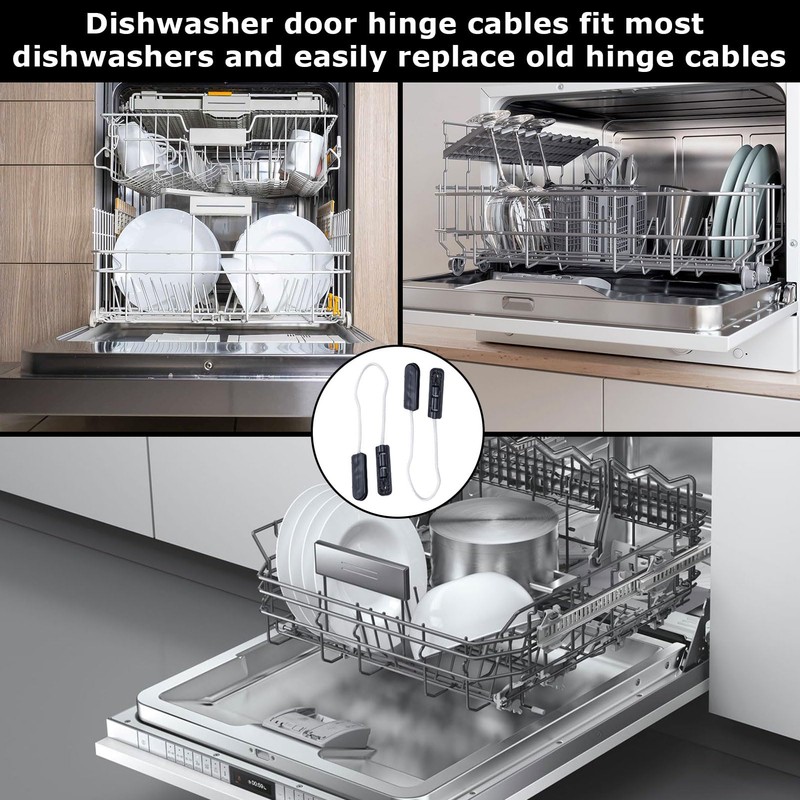 4933DD3001B Dishwasher Door Hinge Cable,For LG Dishwashers - Replaces 4933DD3001A