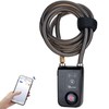NUNET Bluetooth Bike Lock, NULOCK Anti-Theft Waterproof 71in Steel Cable,