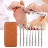 Kit Profesional de Pedicura, 8 Piezas de Limas de Acero