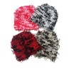 CORIRESHA Unisex Distressed Beanie Fuzzy Knitted Hat Winter Warm Outdoor