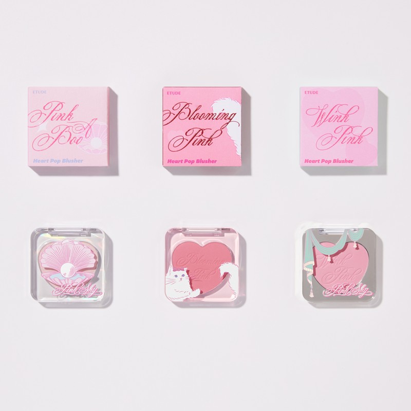 Etude [에뛰드][핑크샤이 컬렉션] 하트팝 블러셔 [Etude][Pink Shy Collection] Heart Pop