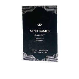 MIND Games GAMBIT 2mL .06 FL.OZ Extrait De Parfum  Sample on CardNEW