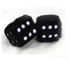 DesignerBox Pair of Hanging Couple Fuzzy Plush Dice with Dots