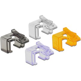 Delock 86422 RJ45 Repair Clip 40 Pieces Set 2 (Transparent, , Violeta, Naranja)
