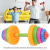 Adjustable Dumbbell Toy Plastic Fitness Weight Lifting Dumbbell for Kids