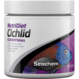 Seachem NutriDiet Cichlid Fish Flakes - Probiotic Formula with GarlicGuard 15g/.5oz