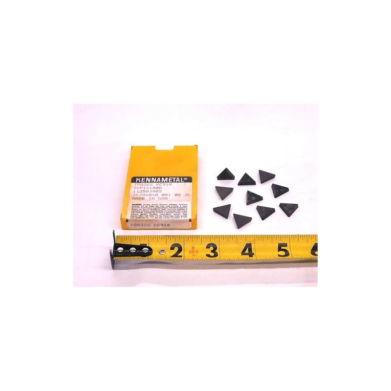 10pcs KENNAMETAL TPG322 KC910 Carbide Inserts ICP12180B CNC INDEXABLE Tooling