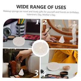 Beavorty 10 Sets Quality Makeup Sponges Wedge Shape Comfortable for All Skin Types Easy to Maintain