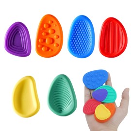 6 Pcs Sensory Stones, Fidget Toys for Kids and Adults, Worry Stone Fidget for Autism Support, Anxiety and Stress Relief – Ideal for Home, Office, Classroom