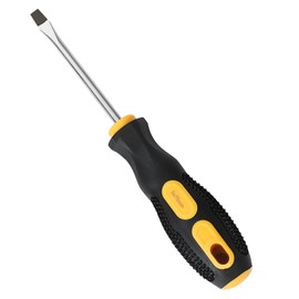 ATNEDCVH SL5 1/5" × 3" Slotted Screwdriver, 5×75mm Non-Slip Grip Magnetic Tip Flat Head Screwdriver (1, SL5-1/5" × 3" (5mm × 75mm))