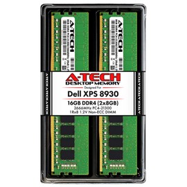 A-Tech 16GB RAM Kit for Dell XPS 8930 Tower - (2 x 8GB) DDR4 2666MHz PC4-21300 Non-ECC DIMM Desktop Memory Upgrade