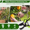 GARDENWORK 8" Professional Pruning Shears with Sharp SK5High-Carbon Blades,Garden Shears