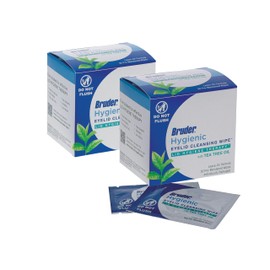 Hygienic Eyelid Cleansing Wipes with Tea Tree Oil l Relief from Demodex l Pre-Moistened, Rinse-Free Exfoliating Wipes Remove Excess Oil and Debris from Eyelids & Lashes l 30 Count Box (2 Pack)