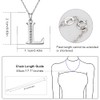Gemschest Graduation Gifts Initial Necklace S925 Sterling Silver Jewelry Cubic