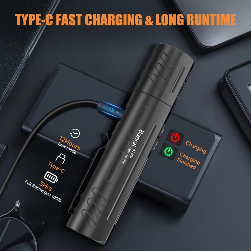 Rechargeable Magnetic Small Flashlights High Lumens - Super Bright Powerful