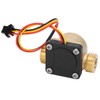 G1/2in Male Water Flow Sensor Counter Brass Hall Flowmeter DC