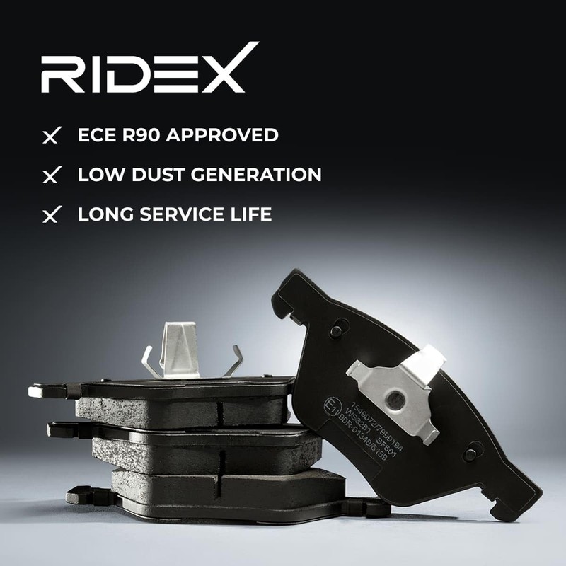 RIDEX Brake Pads Set Brake Blocks Brake Stones Set Rear
