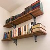 SELEWARE Heavy Duty Shelf Brackets 12 Inch, Branch Shelves Brackets,
