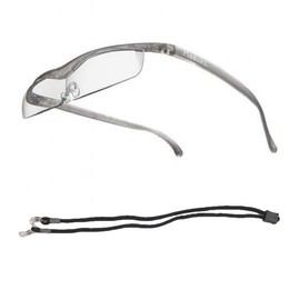 Hazuki Loupe Cool Clear Lens (10 Colors in Total) with Strap to Hang from the Neck (1.6, Titanium), Birthday Gift