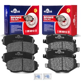YXPCARS Front and Rear Ceramic Disc Brake Pads Set Replacement for 2011 2012 2013 2014 Ford Edge 2011-2015 Lincoln Mkx