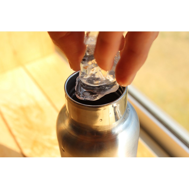 +LUMBER by Hacoa THERMO BOTTLE ステンレス素材の水筒に銘木を組み合わせたおしゃれなサーモボトル（革ストラップ付き） (Walnut 600)