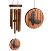 Woodstock Chimes Signature Collection, Woodstock Habitats Chime, Teak, 17'' Butterfly