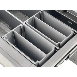 Husky Connect 2-Drawer Organizer Compatible Small Nesting Cup Bin - Black - Length