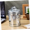 CONGARTENO Vintage Galvanized Metal Bucket Ashtray with Lid Compact Desktop