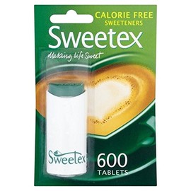 Sweetex Calorie Free Sweeteners 600 per Pack - Pack of 6