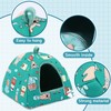 PETKNOWS 2 Pack Guinea Pig Bed, Guinea Pig Hideout Washable