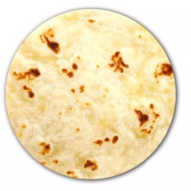 Unbranded DJ Flour Tortilla #1 Slip Mat 7" inch Slipmat Portablism Turntable x1