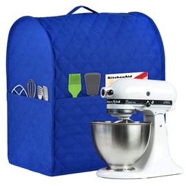Funda de mezclador compatible con mezclador Kitchenaid, se adapta a todos los modelos de elevación de cabeza inclinada y tazón, la tela es pura Cottot, 100% algodón está acolchada, fina, suave, no se decolora fácilmente, no es fácil de pelar. (Se adapta 