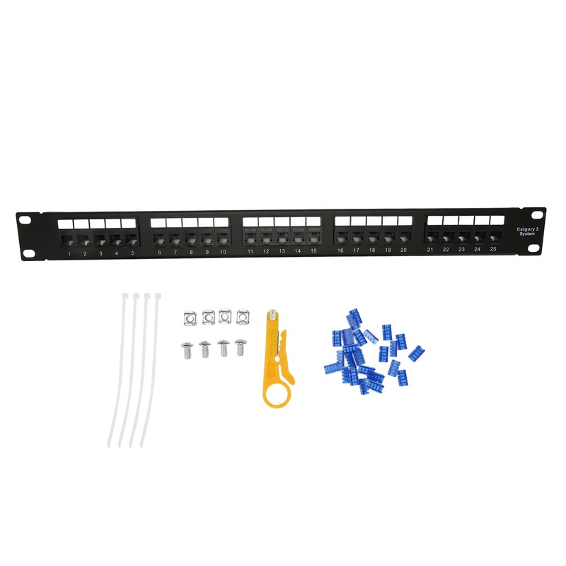 RJ11 Through Coupler 25 Ports Anti Interference Gold Plated Pin