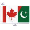3×5 FT Canada Pakistan Flag, Large 100D Canadian Pakistani Friendship