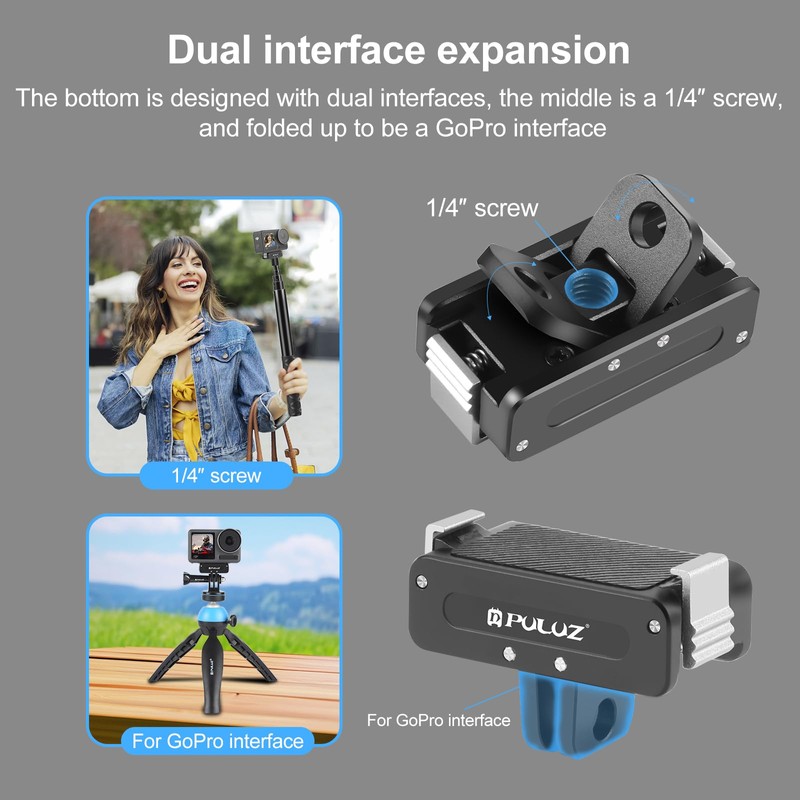 PULUZ Magnetic Quick Release Adapter Connector for DJI Osmo Action
