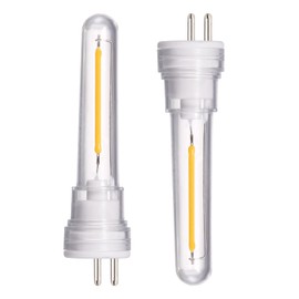 DGE S14 Replacement LED Bulb 2 Pack Replacement String Light Bulbs 1.5 Watt LED Replacement Light Bulb, Shatter-Proof and Waterproof IP65