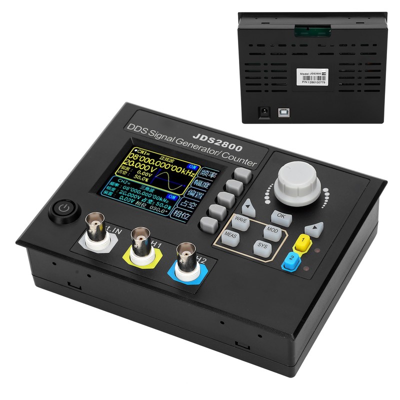 JDS2800-15MHz Function Signal Generator 2.4in LCD DDS Dual Channel Signal