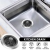 2 Pack 3 in 1 Kitchen Sink Drain Strainer,Pop Up