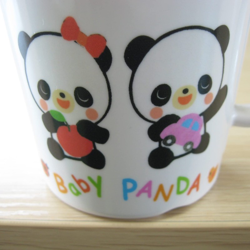 Nagao Unbreakable Kids Cup, 200ml, Baby Panda, Dishwasher Safe, Made