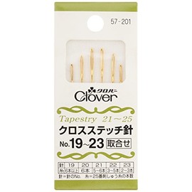 Clover 57-201 Cross Stitch Needles, No. 191-23, Pack of 6