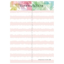 PRICARO A6 Mosaic Shopping List (Pack of 5)
