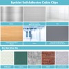 Self-Adhesive Cable Clips Organizer Drop Wire Holder Cord Management, Max