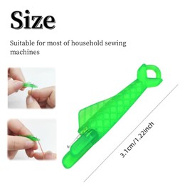 Fish Mouth Sewing Machine Needle Threader, 2024 Upgrade Automatic Needle Threader, Fish Type Needle Threader, Quick Sewing Machine Loop, Easy Selfthread Needle Threaders Tool for Sewing (10)