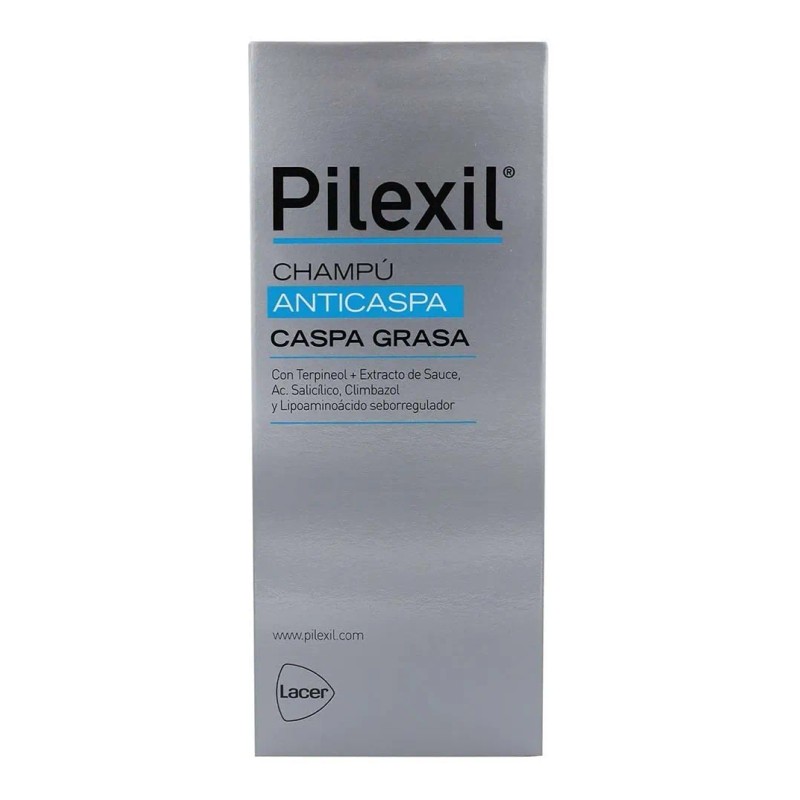 Pilexil Shampoo Anticaspa Grasa Frasco Con 300 Ml