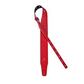 Ortega Guitars Vegan Guitar Strap Length Adjustable - Acoustic Guitar / Bass, Electric Guitar, Electric Bass - Vegan Series - Red (OSVG-75RD)