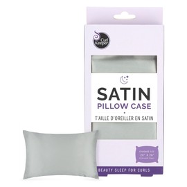 Curl Keeper Satin Pillowcase for Hair & Skin - Super Soft Silky Satin Pillow Case with Anti-Breakage Design Helps Protect Curly Hair from Damage & Frizz - 20' x 26" - Machine Wash