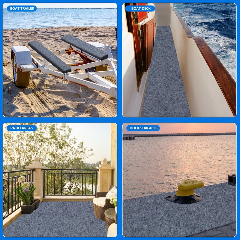 Boat Trailer Bunk Carpet, 20ft X 20in Bunk Carpet for